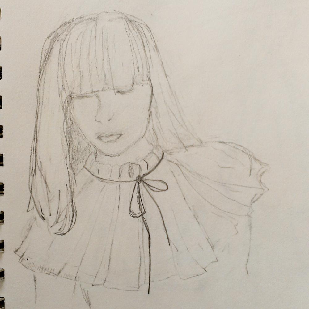 SKETCH - 3/18 - kooky pleats and volume and shapes - image 1 - student project
