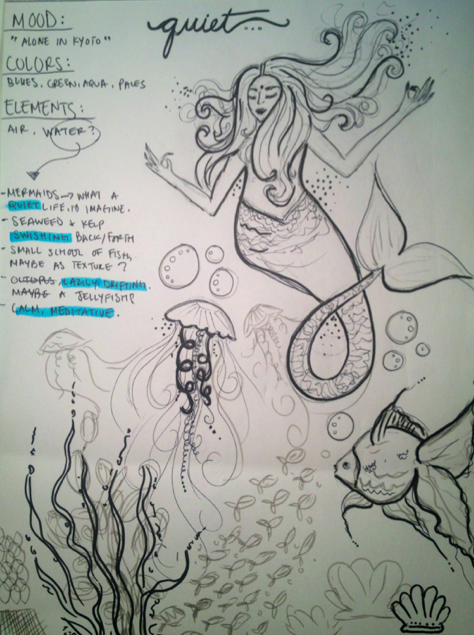 Meditative Mermaid. - image 1 - student project