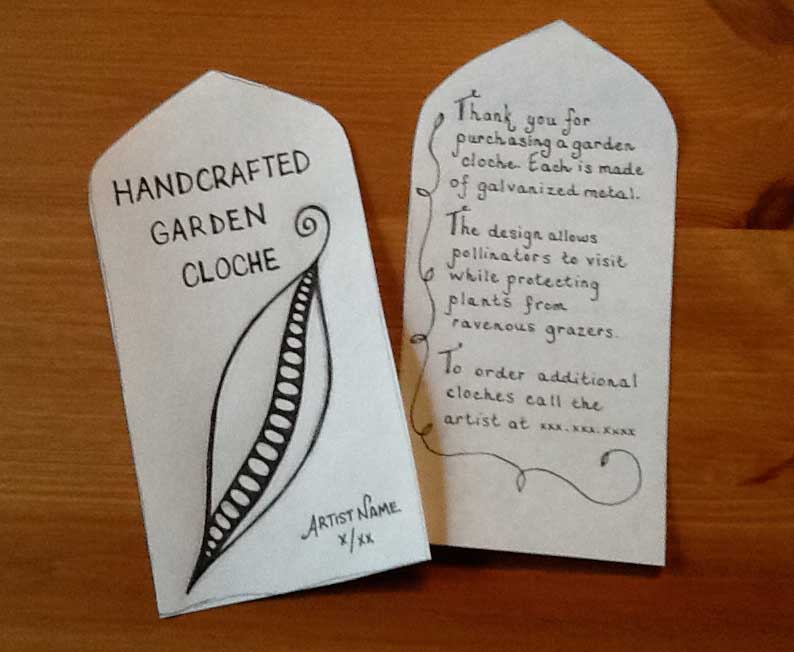 Garden Cloche Tags - image 4 - student project
