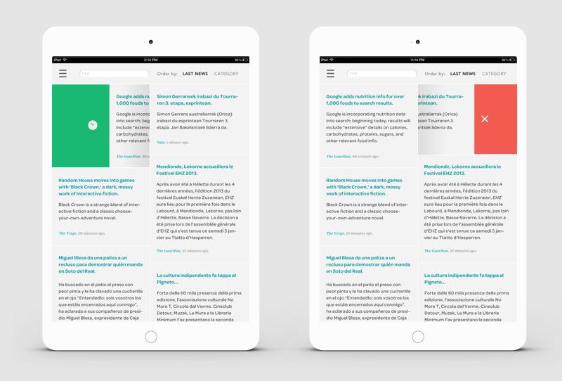 LEEE iPad RSS Reader - image 4 - student project