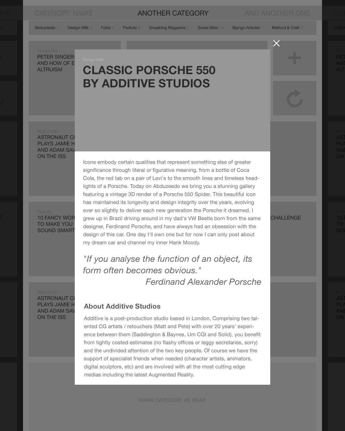 RSS Reader - image 6 - student project