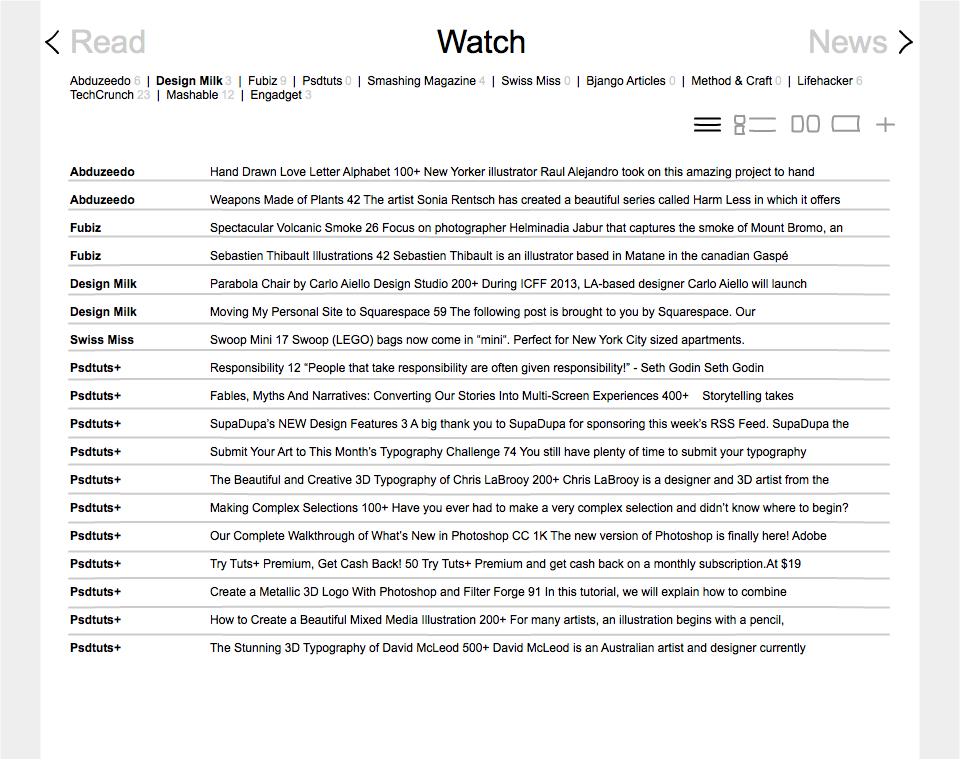 RSS Reader - image 2 - student project