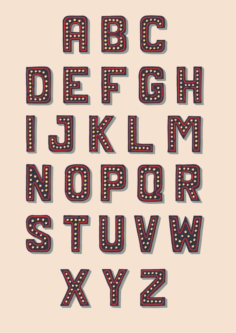 Vintage Sign Alphabet - image 7 - student project