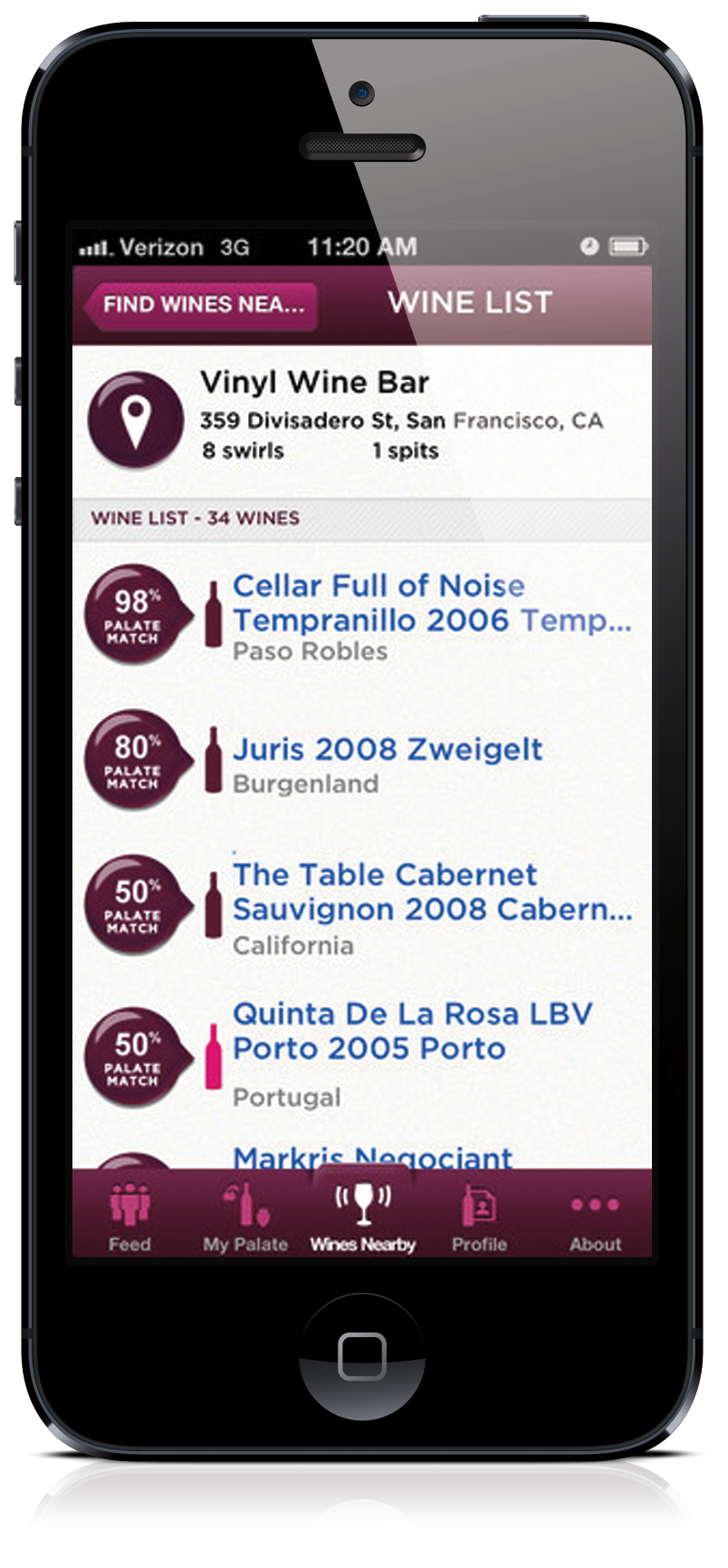 Swirl it! Taste-Based wine Recommendation App - image 2 - student project