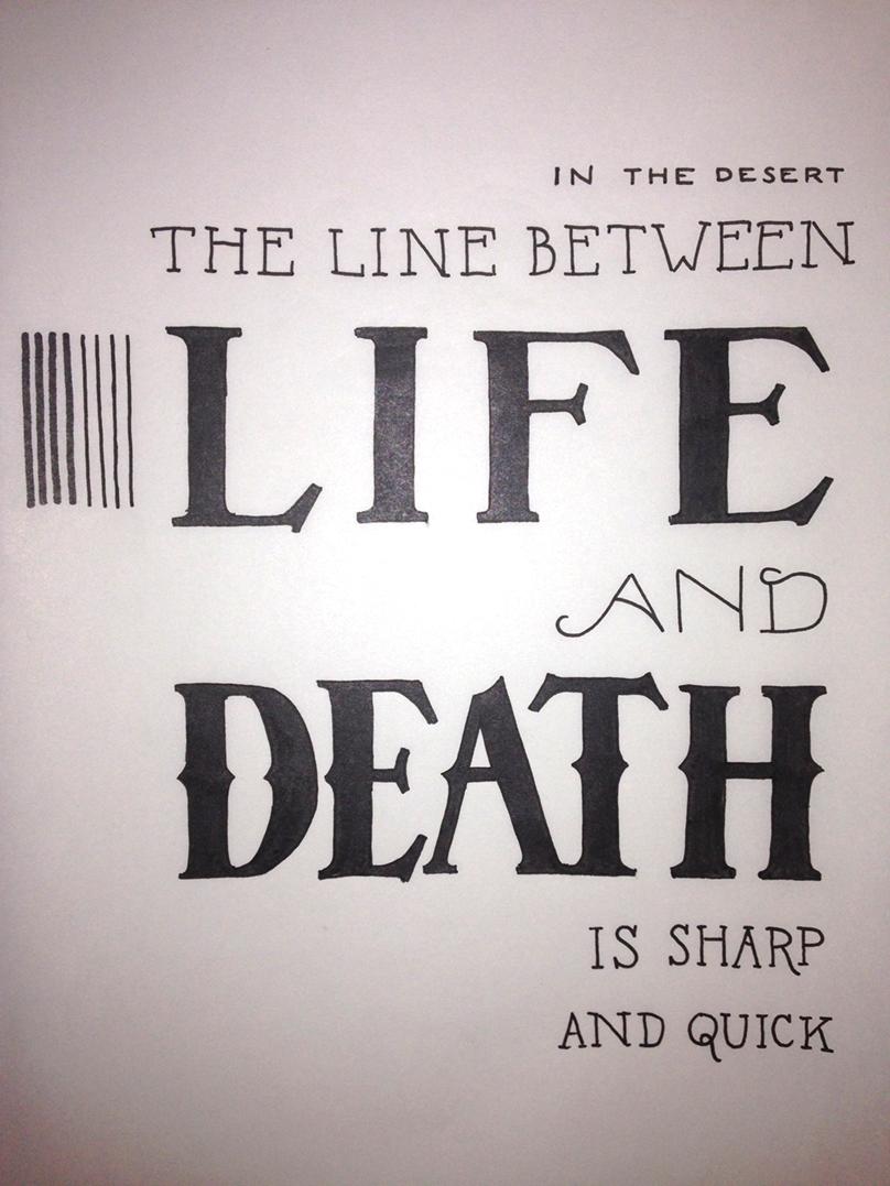 In the desert, the line between life and death is sharp and quick. - image 2 - student project
