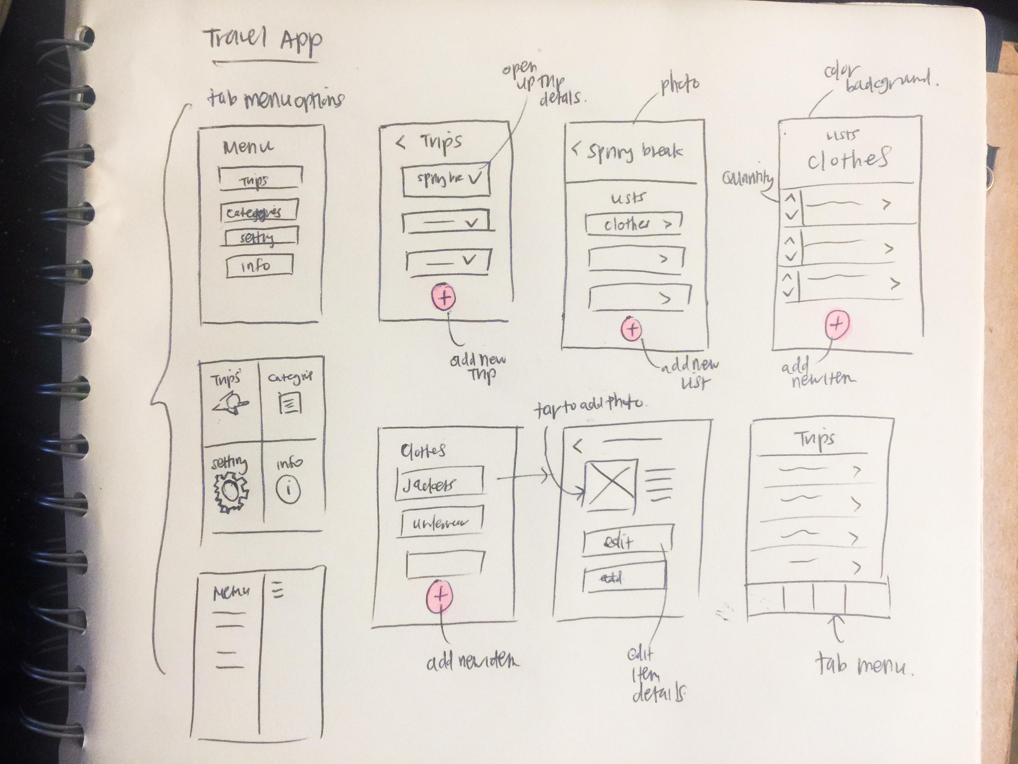 Travel Packing App - image 5 - student project