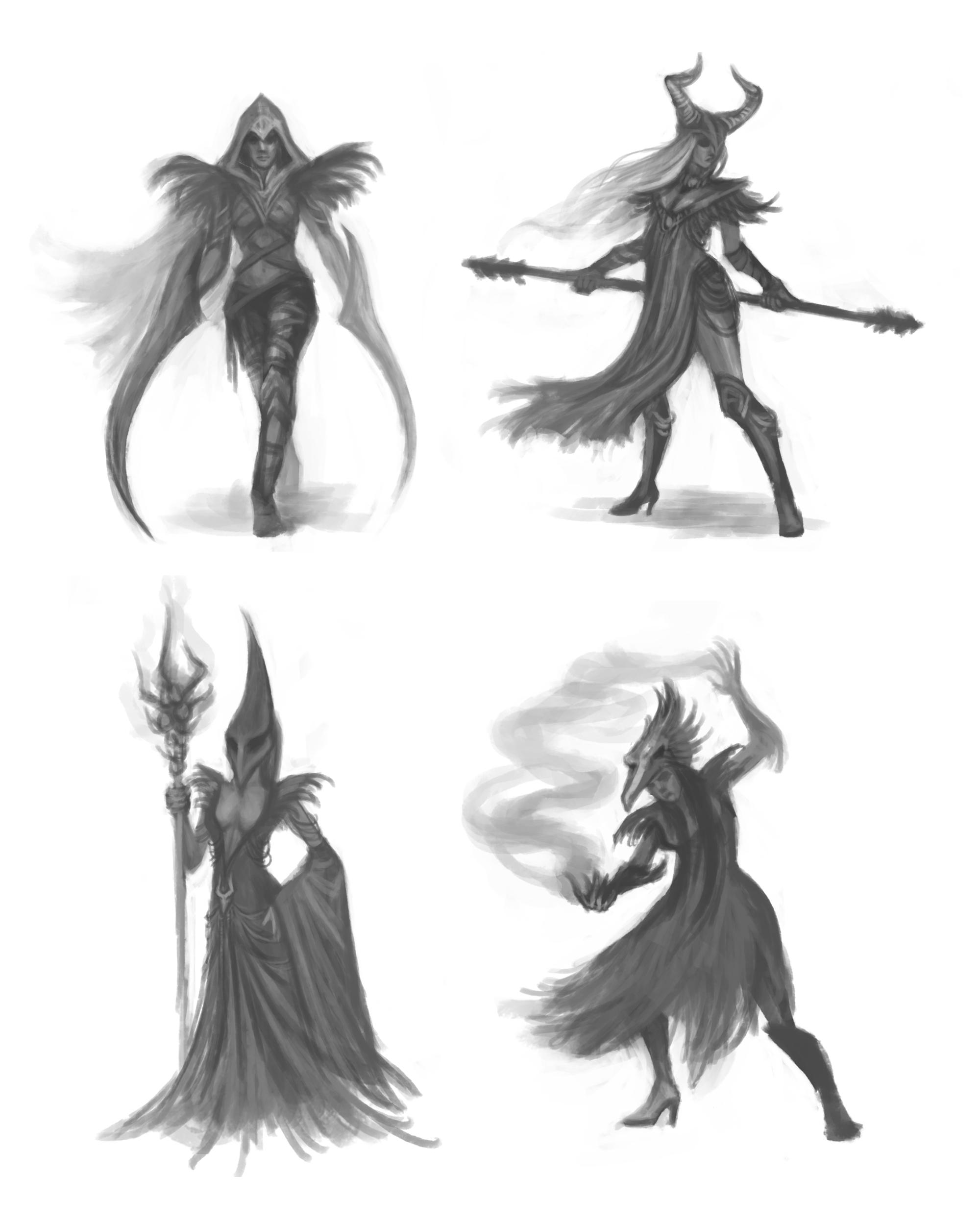 Fantasy Female Villain concept | Skillshare Student Project