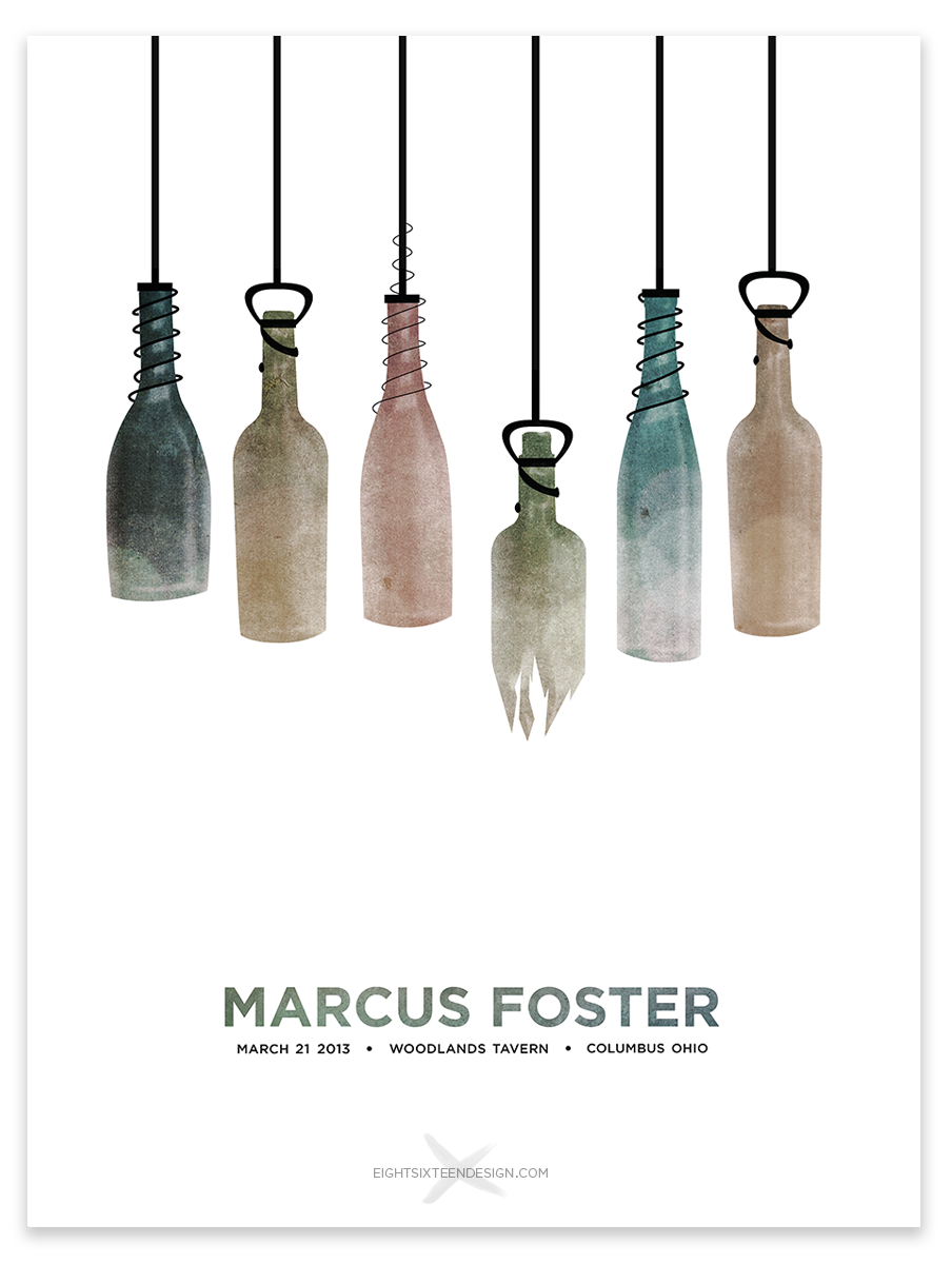 COMPLETE: Marcus Foster Gig Poster - image 15 - student project
