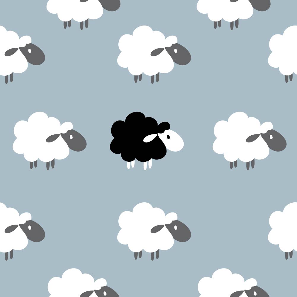 Sheep pattern - "Blending in" - image 2 - student project
