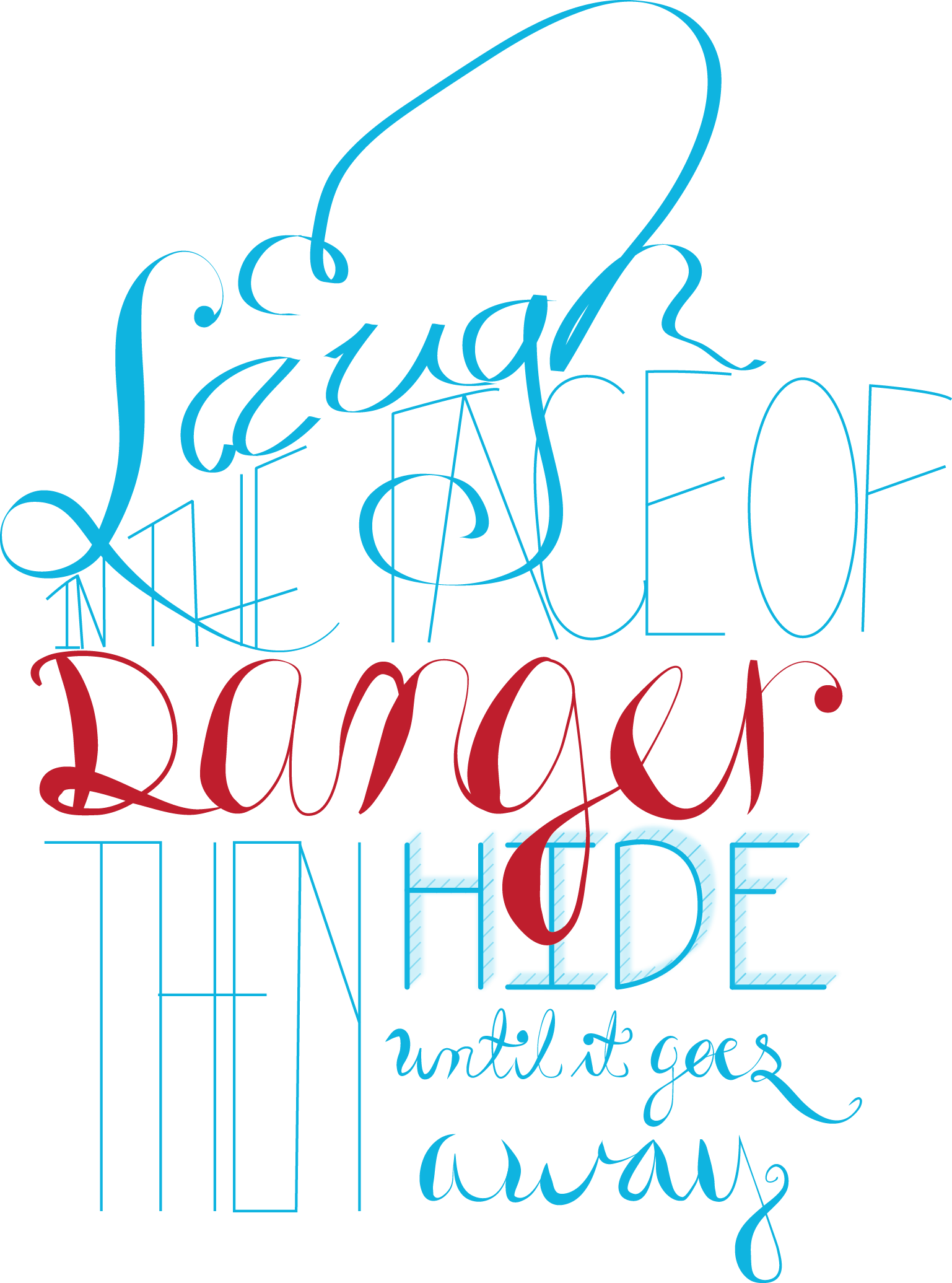 "I Laugh in the face of Danger, then I hide till it goes away" - image 5 - student project