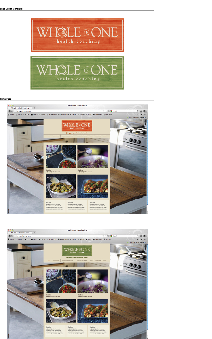 Whole In One Health Coaching - image 2 - student project