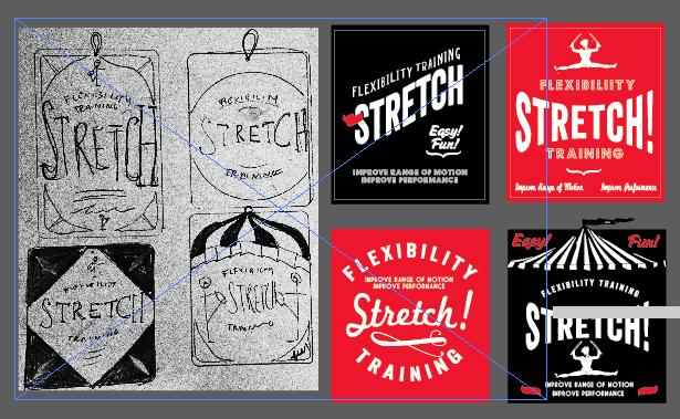 'STRETCH' - resistance band packaging/label - image 2 - student project