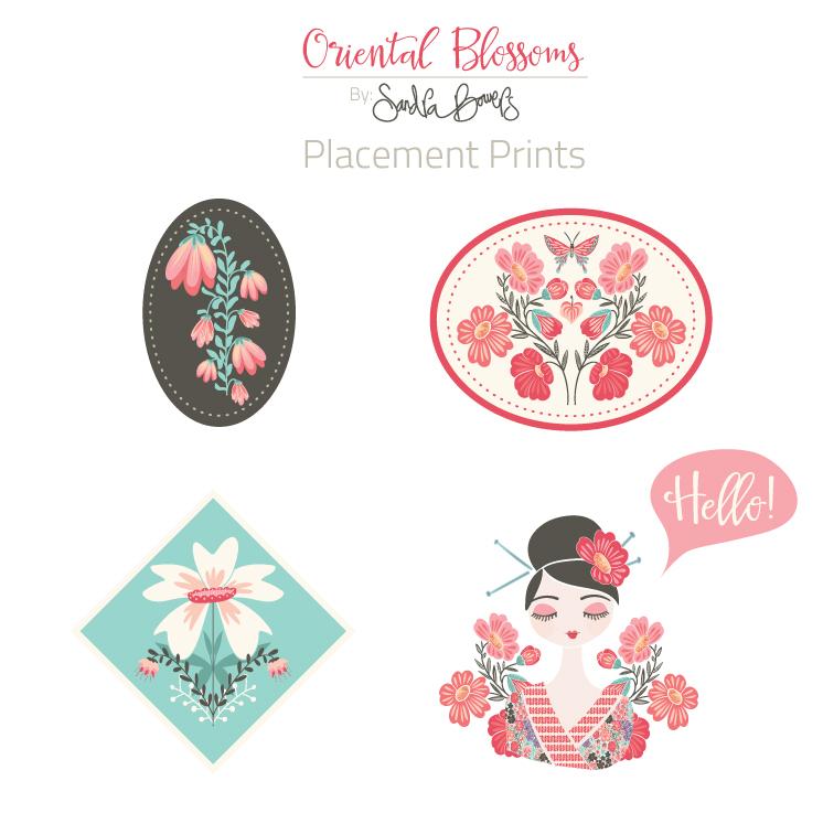Oriental Blossoms Surface Design - Patterns Collection - image 5 - student project