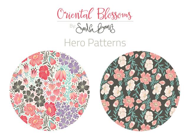 Oriental Blossoms Surface Design - Patterns Collection - image 3 - student project