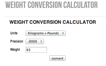 Converting Kilos to Pounds | Skillshare Student Project