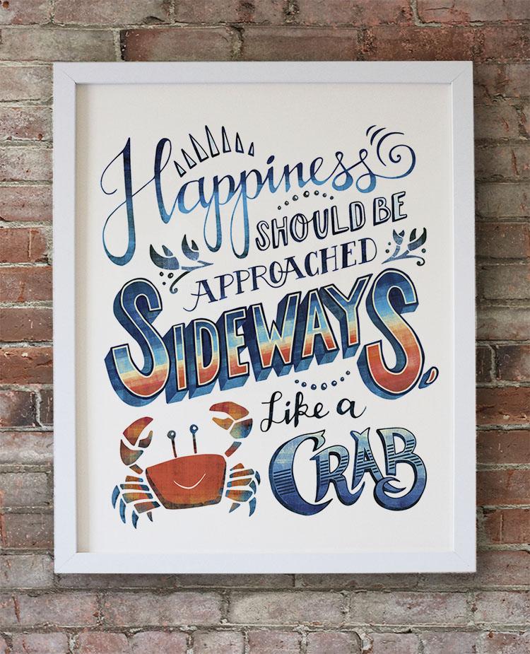 Happiness should be approached sideways, like a crab. - image 1 - student project