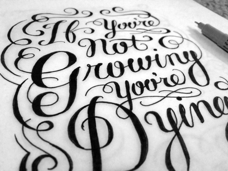 If you're not growing, you're dying. - image 6 - student project