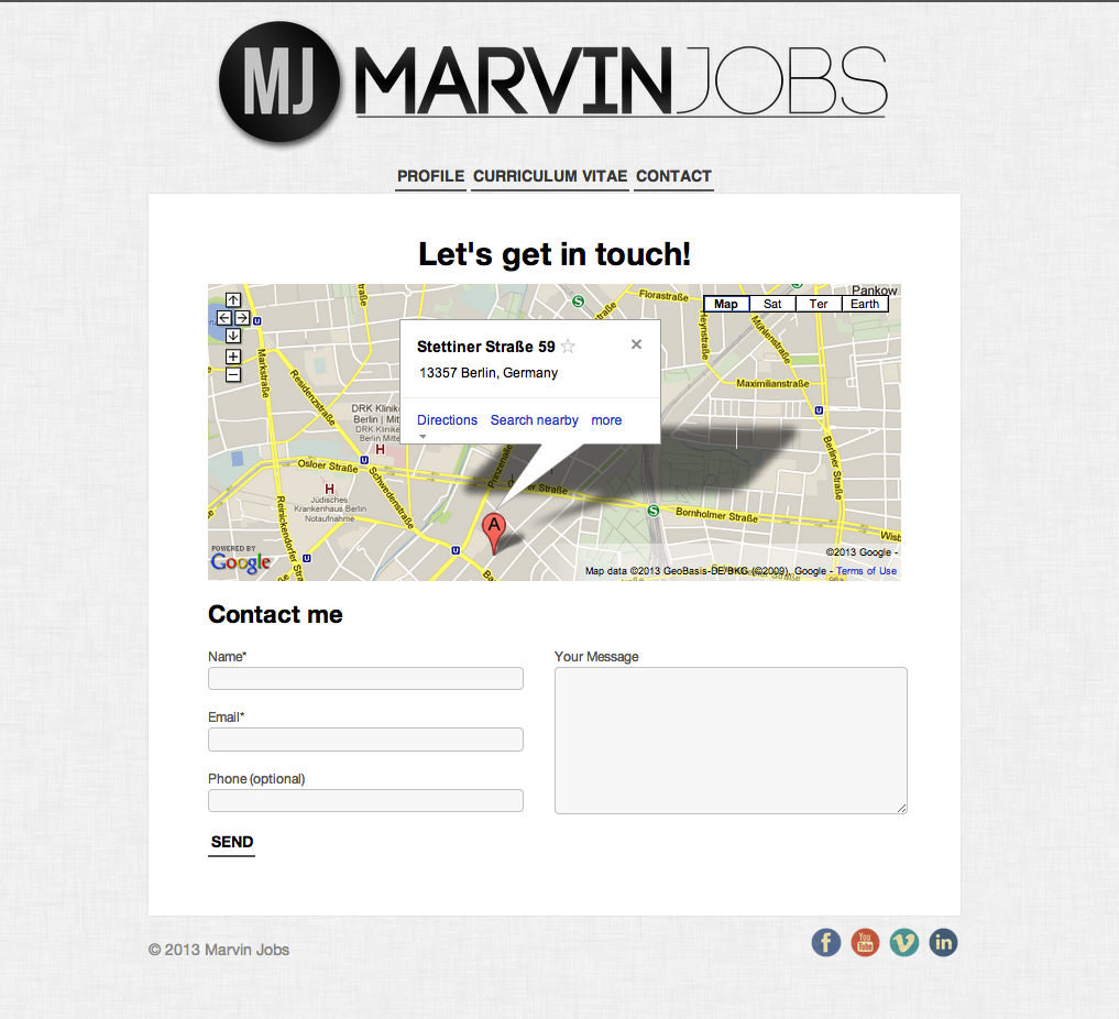 Online Resume | Marvin Jobs - image 3 - student project