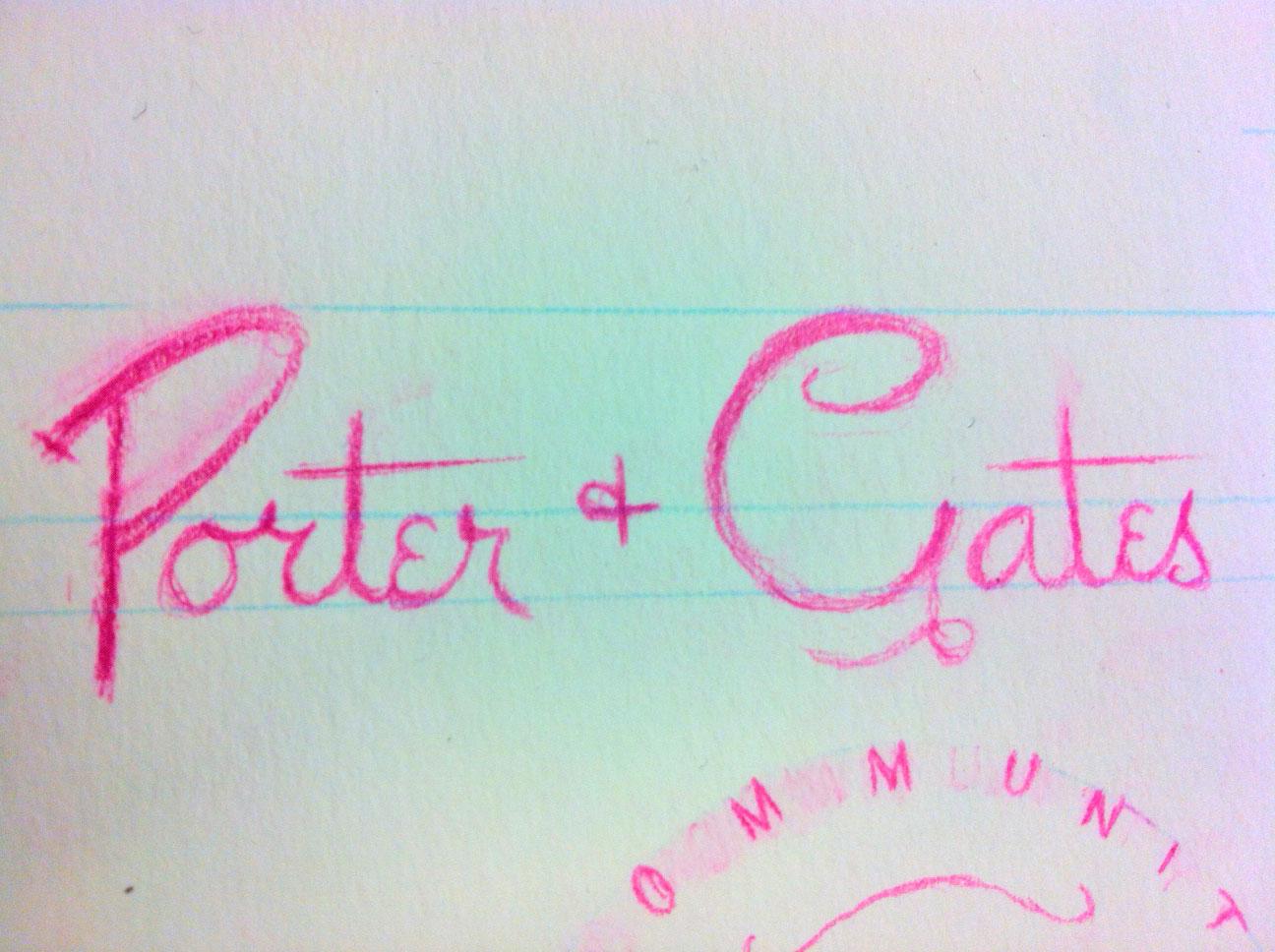 Porter+Gates Logo Sketches - image 4 - student project