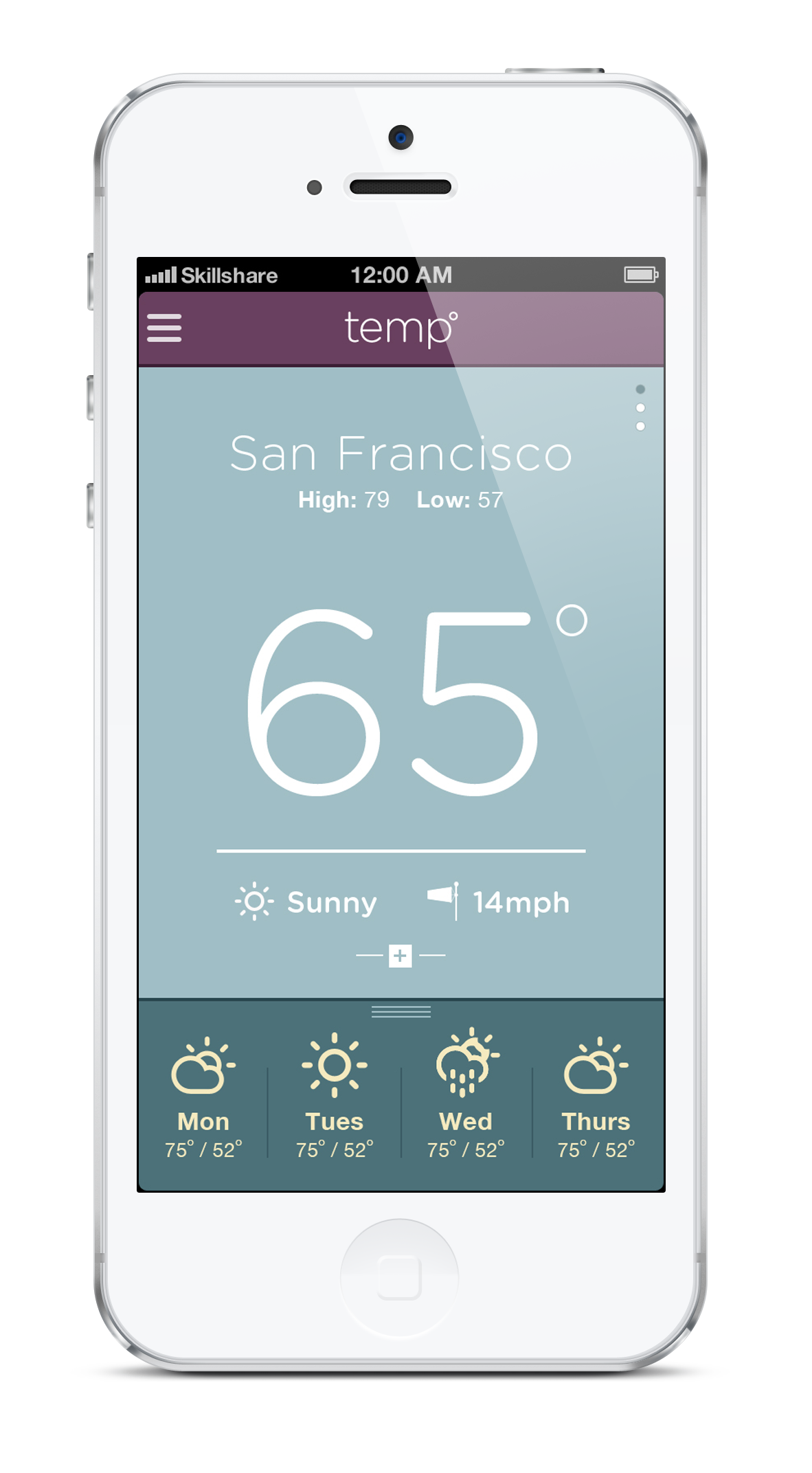 temp weather app - image 3 - student project