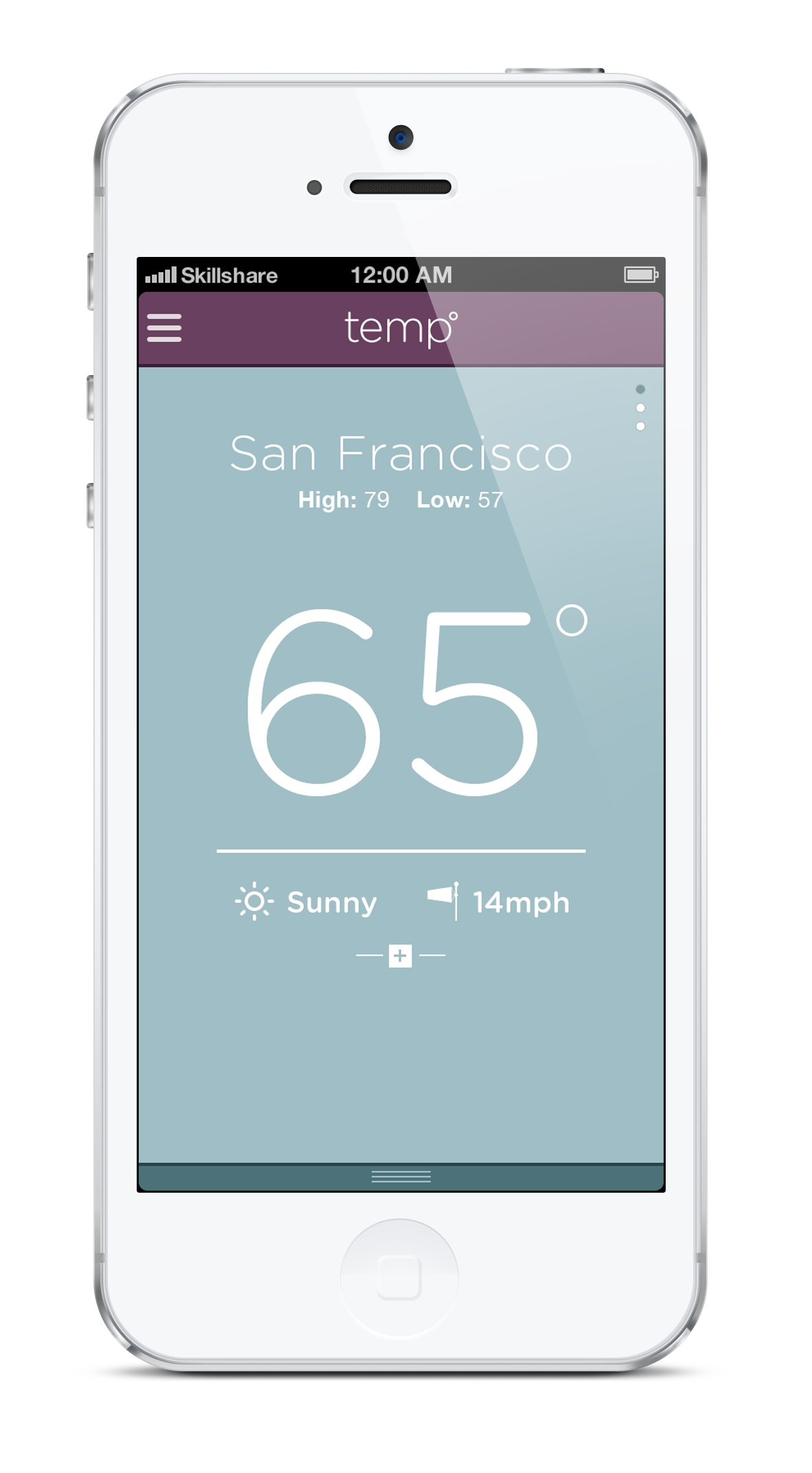 temp weather app - image 2 - student project