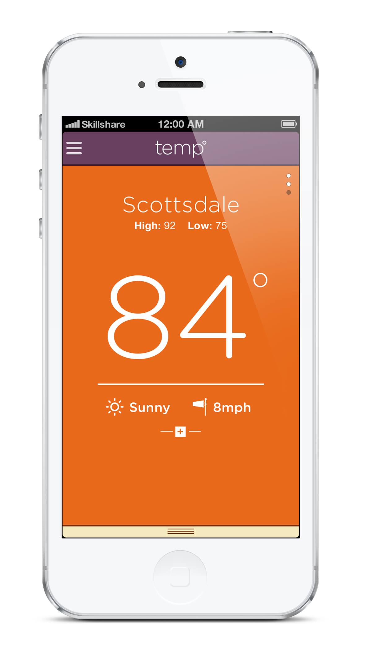 temp weather app - image 5 - student project