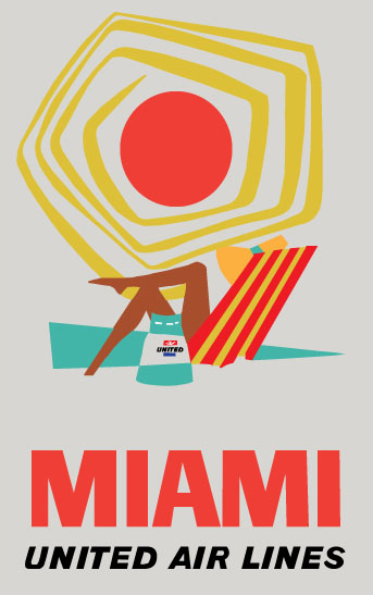 United Airlines Miami Poster - image 1 - student project