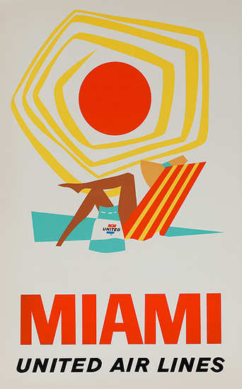 United Airlines Miami Poster - image 2 - student project