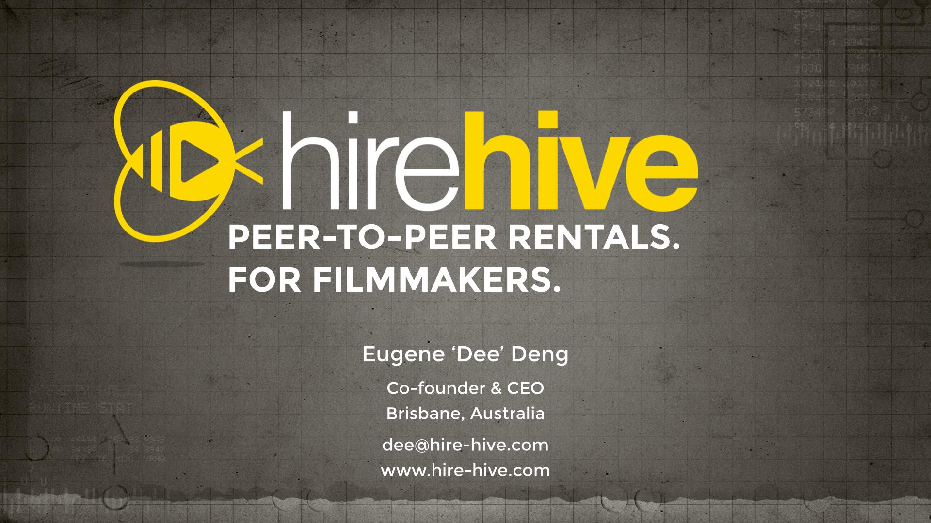 Hirehive - Filmmaking. Democratized. - image 1 - student project