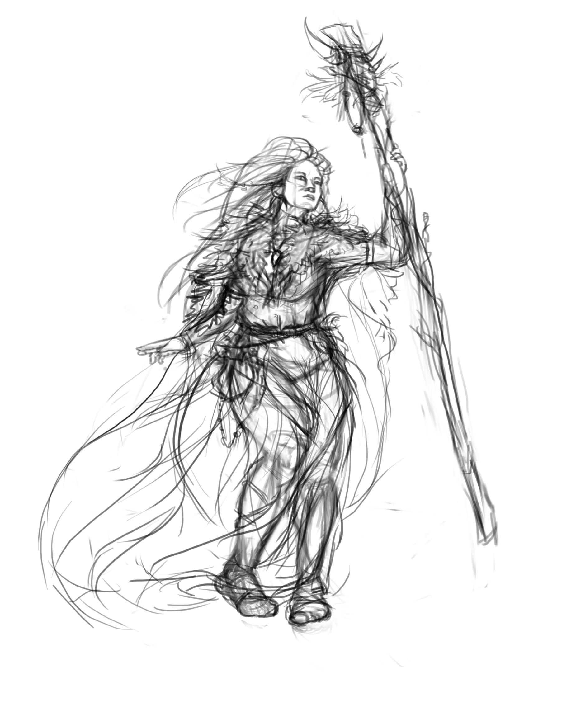 Female Druid - image 6 - student project