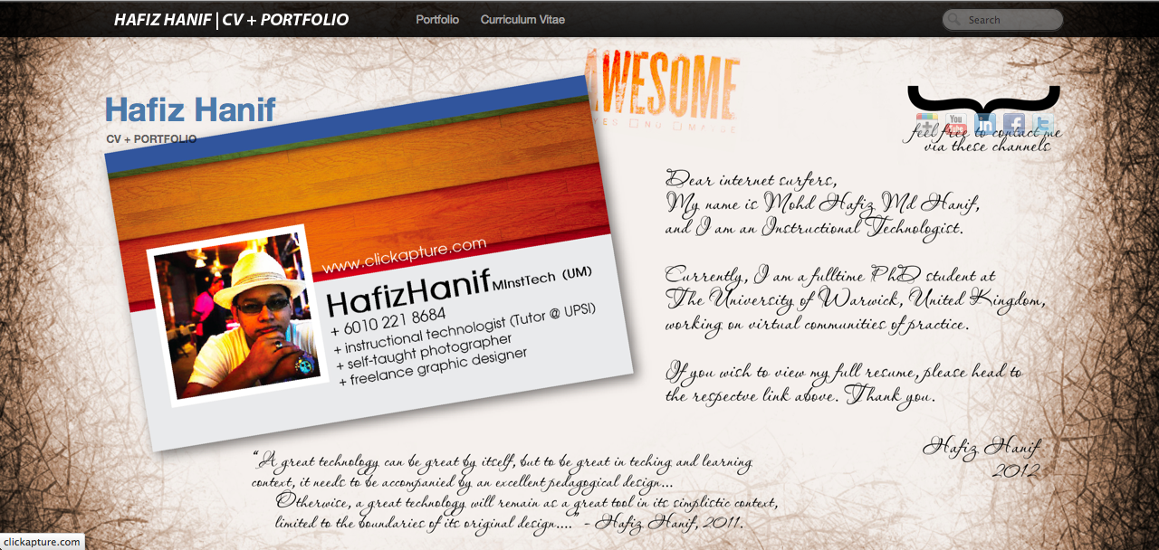 Revamp My CV + Portfolio Site - image 1 - student project