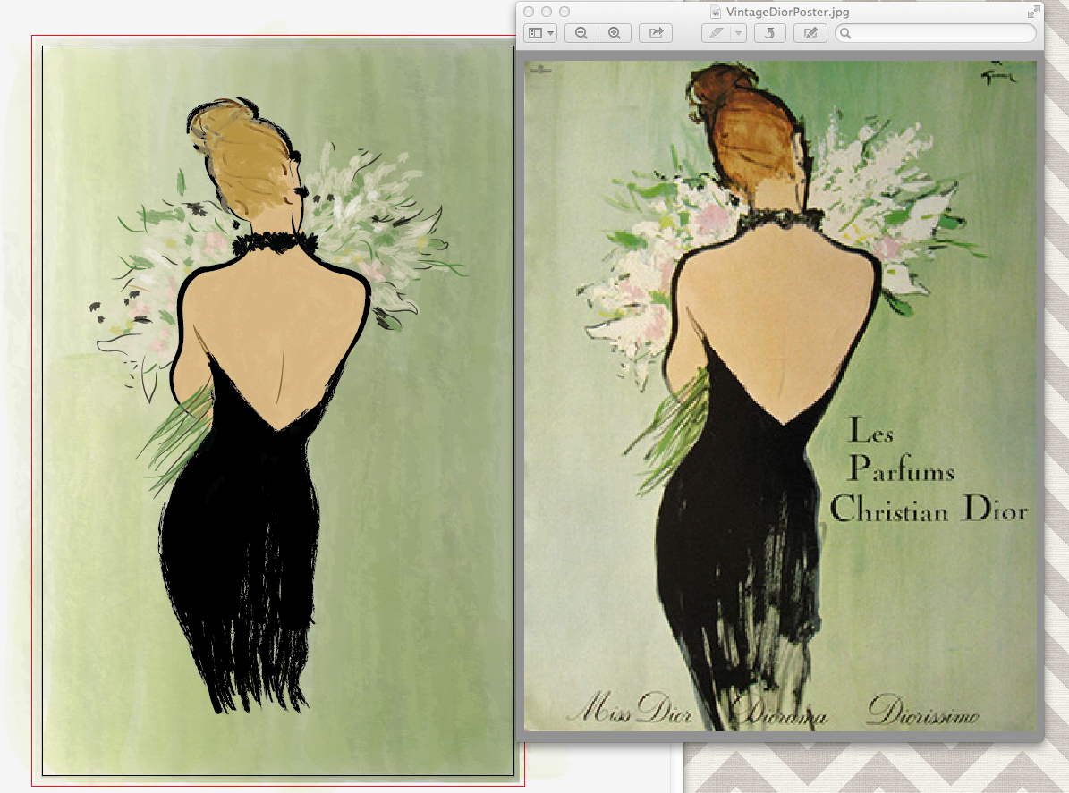 Vintage Dior Poster - image 3 - student project