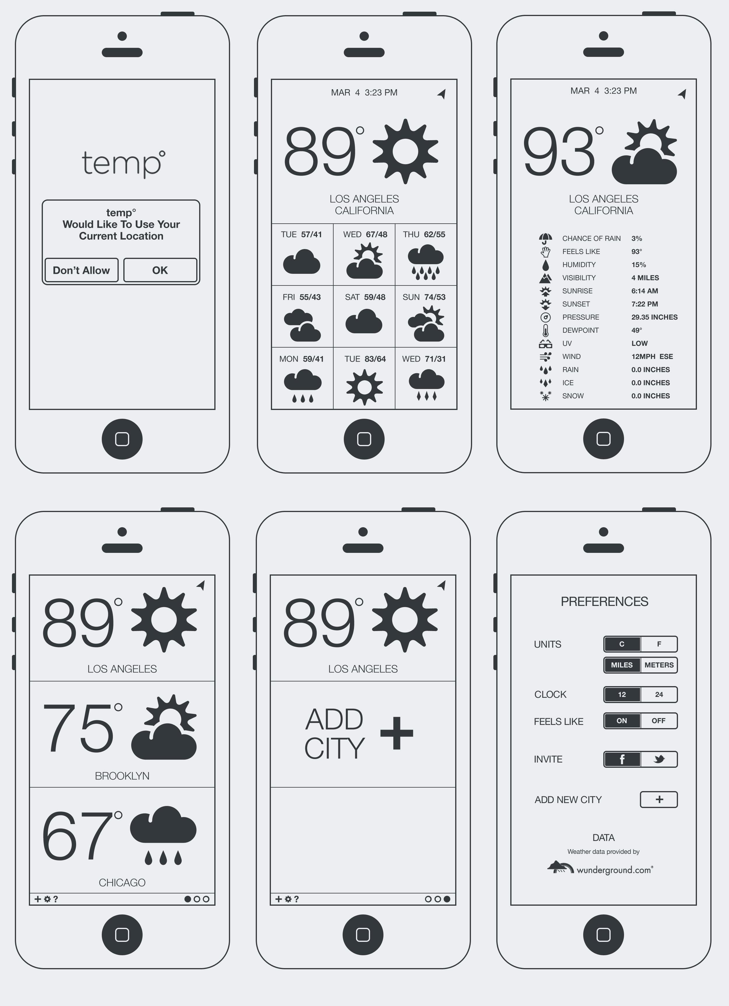 Nate Tharp's temp˚ app - image 4 - student project