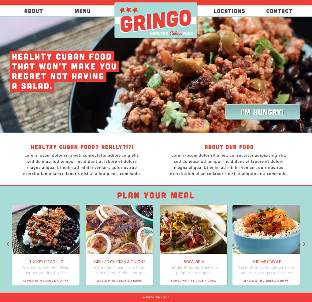 Gringo - Healthy Cuban Food - image 1 - student project