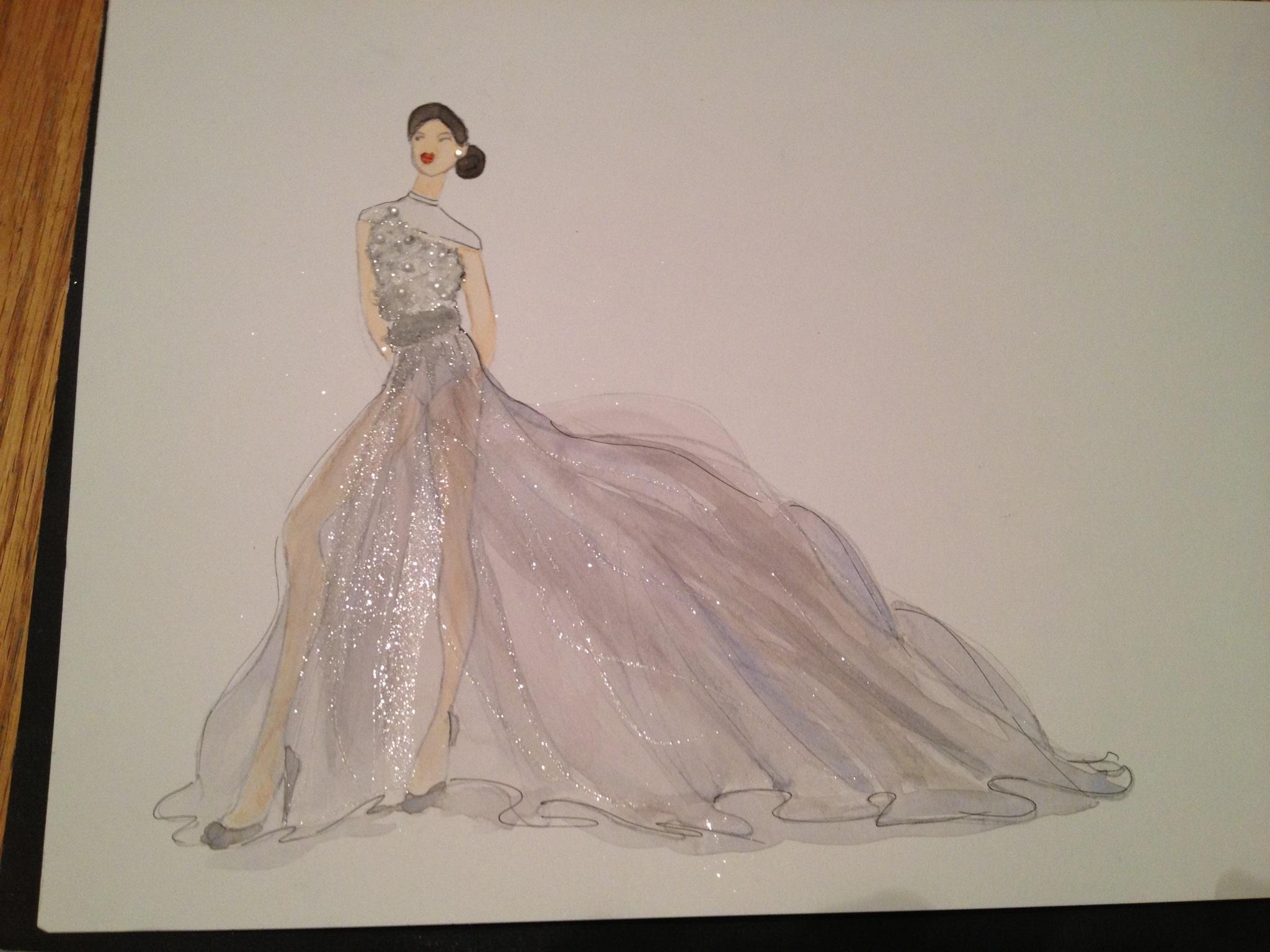 Embellished Watercolor - Sheer Elegance - image 1 - student project