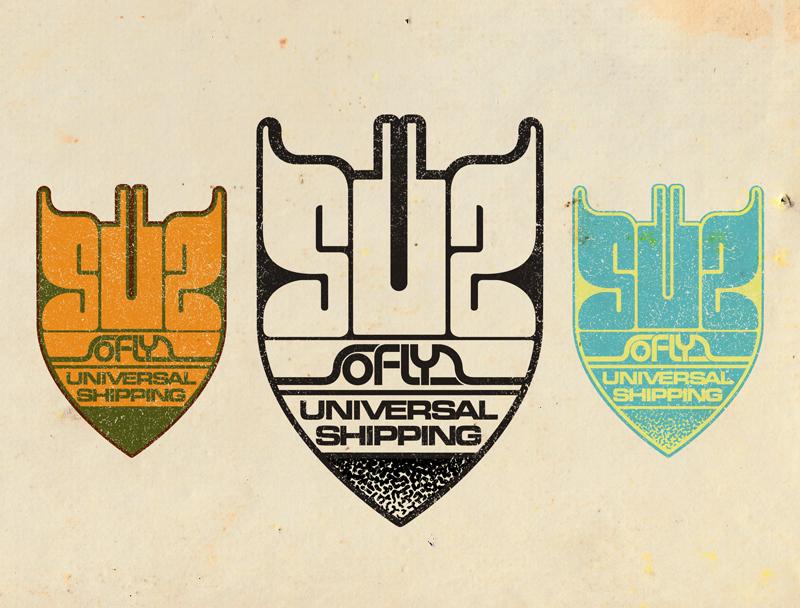 _UPDATED_SoFly Universal shipping - a galactic funk delivery logo - image 1 - student project