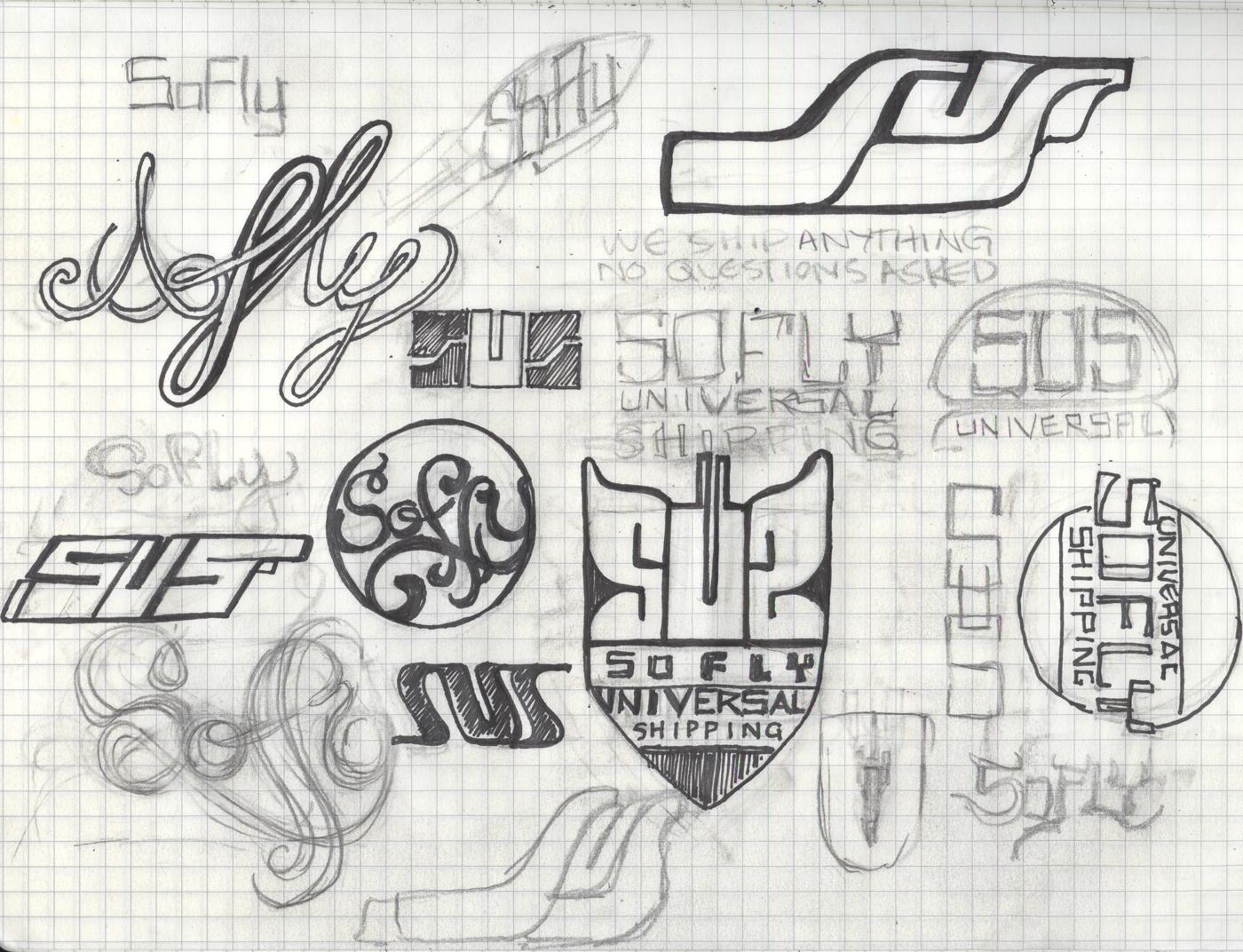 _UPDATED_SoFly Universal shipping - a galactic funk delivery logo - image 4 - student project