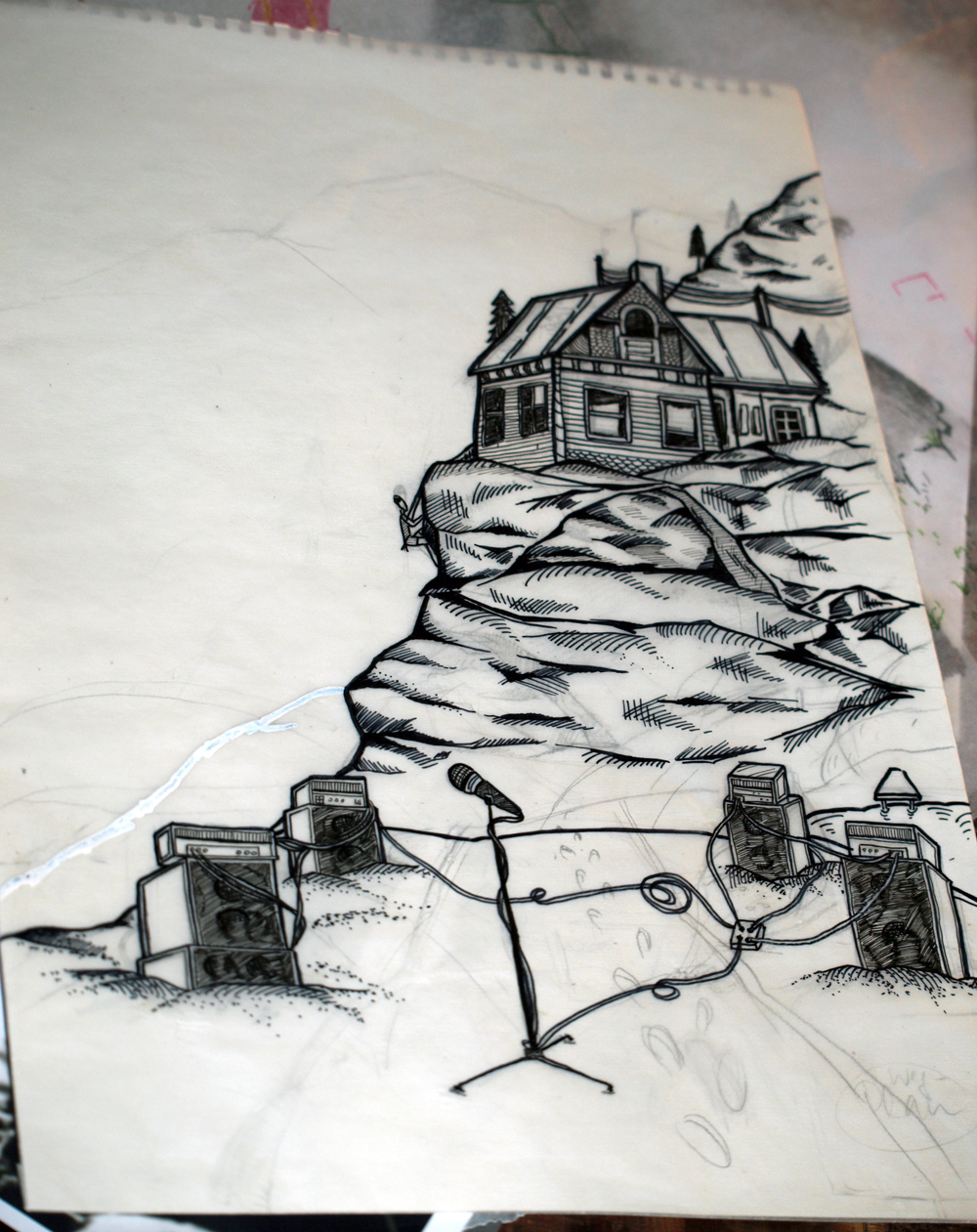 3/23 Silk scrren print: Rock on the Rocks Festival - image 7 - student project