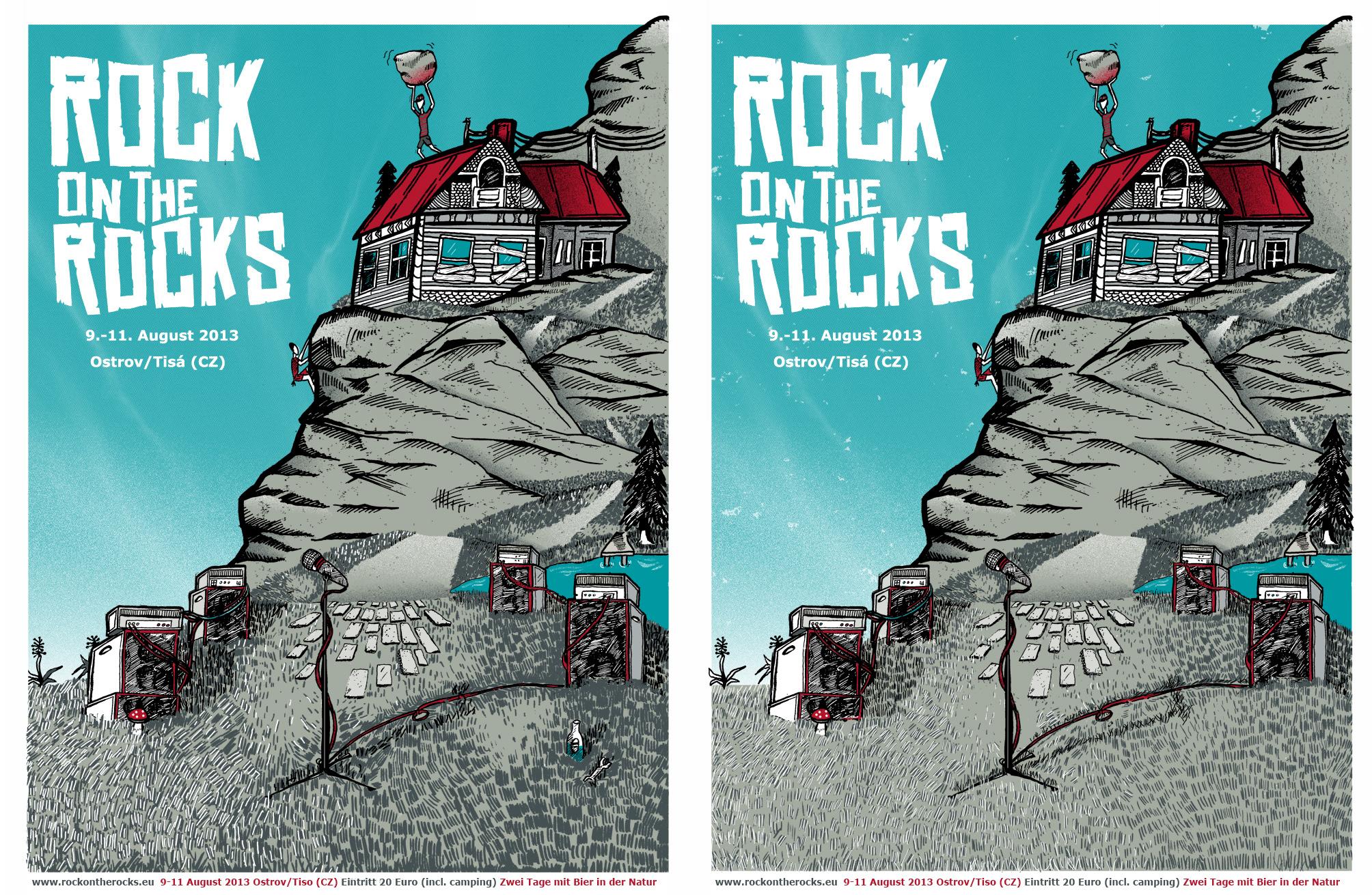 3/23 Silk scrren print: Rock on the Rocks Festival - image 14 - student project