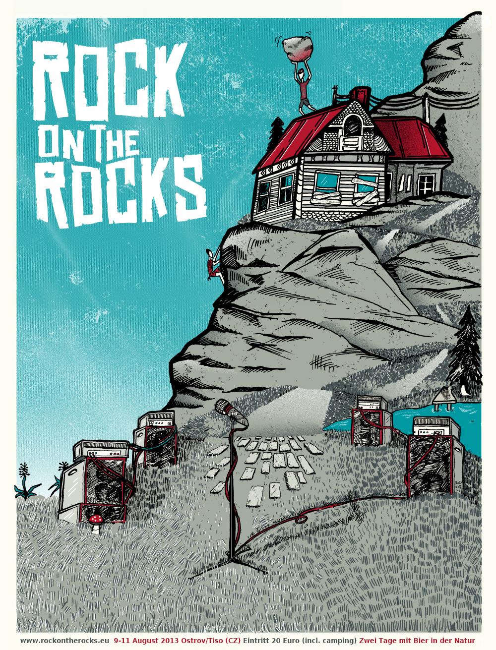 3/23 Silk scrren print: Rock on the Rocks Festival - image 4 - student project