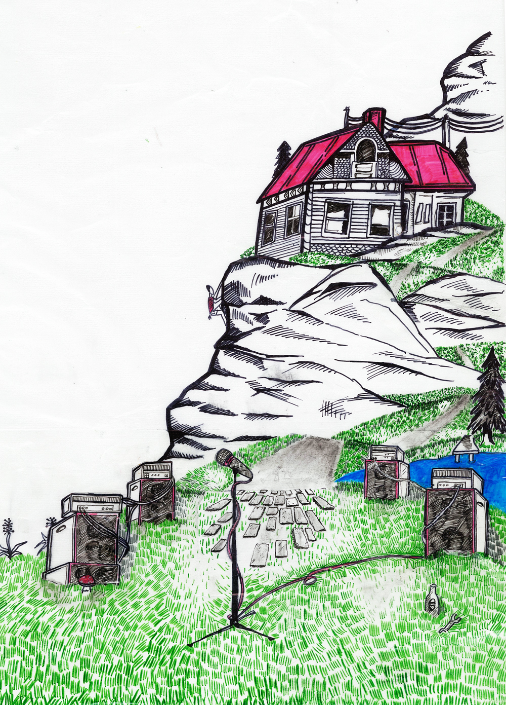 3/23 Silk scrren print: Rock on the Rocks Festival - image 8 - student project