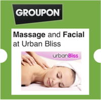 Urban Bliss Groupon : Ninety Minutes of Pampering including Massage and Facial