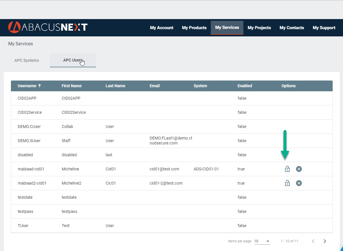 Account Portal APC User Password Reset Abacus Private Cloud Knowledge