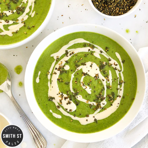 Broccoli Soup with Tahina Cream