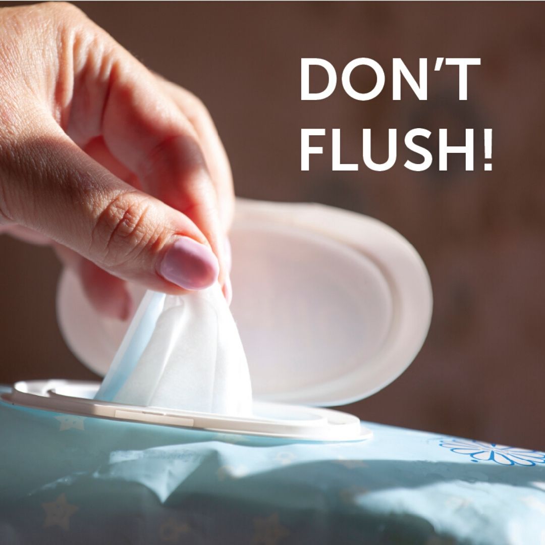 Don’t flush those disinfecting wipes; even the ‘flushable’ ones can