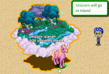 Unicorn will go in the island