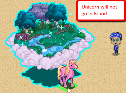 Unicorn will not go in Island