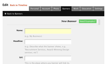 Add a banner