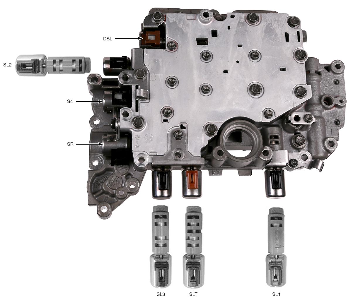 Toyota/Lexus U151E, U151F, U250E Solenoid Identification Sonnax