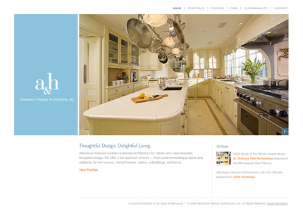 A great web design by Larsen
